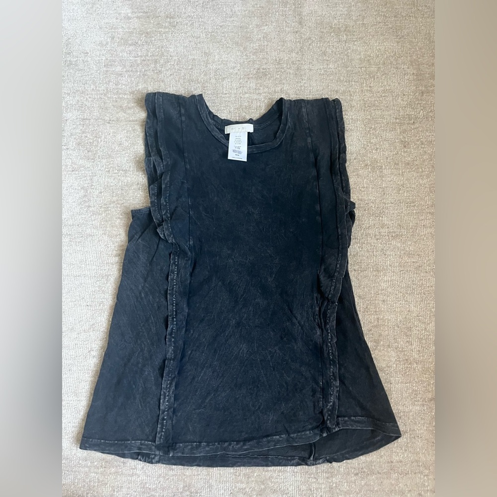 Anthropologie vintage wash ruffle tank